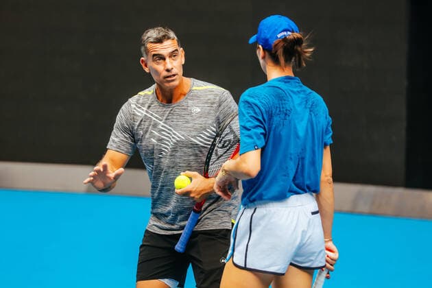 January 14, 2022: AJLA TOMLJANOVIC of Australia during a practice session ahead of the 2022 Australian Open at Melbourne Park on January 14, 2022 in Melbourne, Australia. - ZUMAp121 20220114_zsp_p121_041 Copyright: xChrisxPutnamx