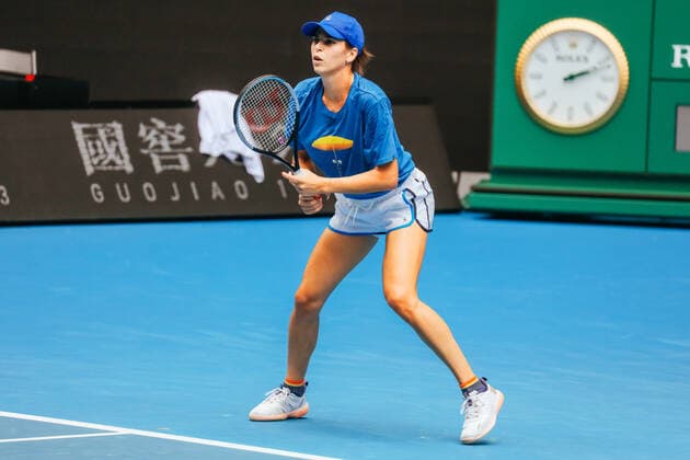 January 14, 2022: AJLA TOMLJANOVIC of Australia during a practice session ahead of the 2022 Australian Open at Melbourne Park on January 14, 2022 in Melbourne, Australia. - ZUMAp121 20220114_zsp_p121_046 Copyright: xChrisxPutnamx
