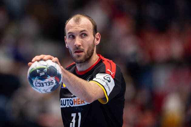 220114 Marcel Schiller of Germany during the 2022 EHF European Handball Championship match between Germany and Belarus on January 14, 2022 in Bratislava. Photo: Petter Arvidson BILDBYRAN kod PA PA0366 bbeng ehf euro 2022 em 2022 european men?s handball championship 2022 handball handboll handbolls-em 2022 handball handball-em 2022 germany belarus tyskland Vitryssland Copyright: PETTERxARVIDSON BB220114PA034