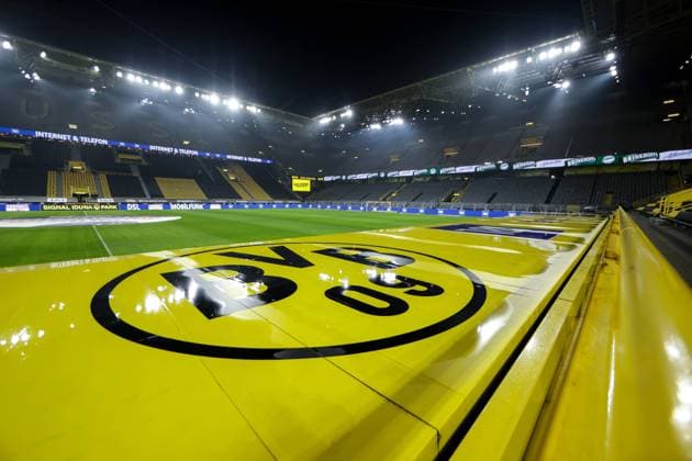 14.01.2022, Fussball, Saison 2021 2022, 1. Bundesliga, 19. Spieltag, Borussia Dortmund - SC Freiburg, Der leere Signal Iduna Park. Foto: Dennis Ewert RHR-FOTO Dortmund Signal Iduna Park NRW Deutschland xRHR-FOTO DEx