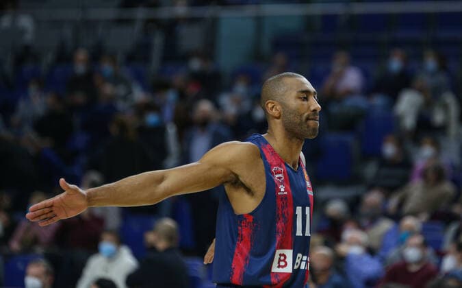 14th January 2021; Wizink Center; Madrid, Spain; Turkish Airlines Euroleague Basketball , Real Madrid versus Bitci Baskonia; Jayson Granger (Baskonia) before starting the game Madrid Madrid Spain Basketball Copyright: xAlbaxPachecox xAgenciaxLOFx