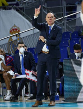 14th January 2021; Wizink Center; Madrid, Spain; Turkish Airlines Euroleague Basketball , Real Madrid versus Bitci Baskonia; Neven Spahija (Coach Baskonia) Madrid Madrid Spain Basketball Copyright: xAlbaxPachecox xAgenciaxLOFx