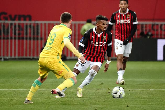 Hicham Boudaoui (OGC Nice) FOOTBALL : OGC Nice vs FC Nantes - Ligue 1 Uber Eats - Nice - 14 01 2021 NorbertScanella Panoramic 