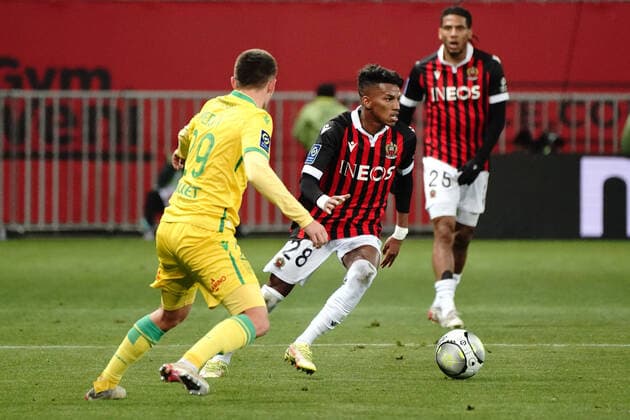Hicham Boudaoui (OGC Nice) FOOTBALL : OGC Nice vs FC Nantes - Ligue 1 Uber Eats - Nice - 14 01 2021 NorbertScanella Panoramic 