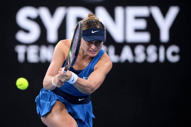 SYDNEY TENNIS CLASSIC, Paula Badosa of Spain during the Women?s Final against Barbora Krejcikova of the Czech Republic on Day 6 of the Sydney Tennis Classic at Sydney Olympic Park in Sydney, Saturday, January 15, 2022. ( NO ARCHIVING, EDITORIAL USE ONLY, NO USE IN BOOKS WITHOUT CONSENT SYDNEY NSW AUSTRALIA  Copyright: xDANxHIMBRECHTSx 20220115001613551664