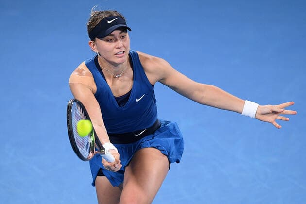 SYDNEY TENNIS CLASSIC, Paula Badosa of Spain during the Women?s Final against Barbora Krejcikova of the Czech Republic on Day 6 of the Sydney Tennis Classic at Sydney Olympic Park in Sydney, Saturday, January 15, 2022. ( NO ARCHIVING, EDITORIAL USE ONLY, NO USE IN BOOKS WITHOUT CONSENT SYDNEY NSW AUSTRALIA  Copyright: xDANxHIMBRECHTSx 20220115001613563676