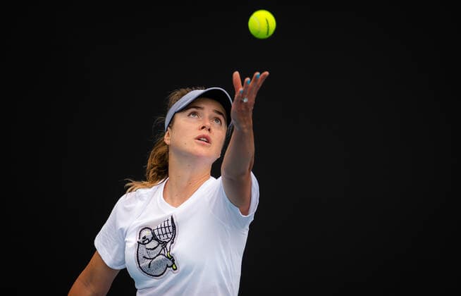 January 15, 2022, MELBOURNE, AUSTRALIA: Elina Svitolina of Ukraine during practice ahead of the 2022 Australian Open Grand Slam tennis tournament MELBOURNE AUSTRALIA - ZUMAa181 20220115_zaa_a181_036 Copyright: xRobxPrangex