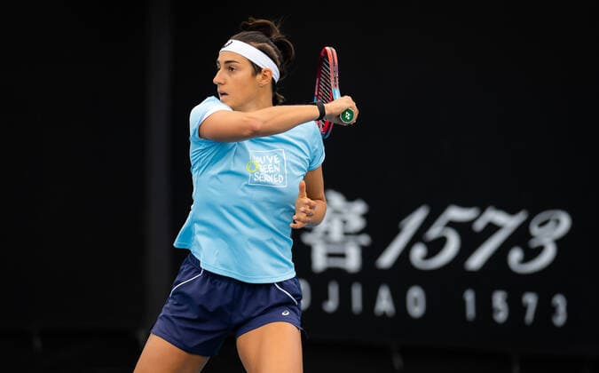 January 15, 2022, MELBOURNE, AUSTRALIA: Caroline Garcia of France during practice ahead of the 2022 Australian Open Grand Slam tennis tournament MELBOURNE AUSTRALIA - ZUMAa181 20220115_zaa_a181_052 Copyright: xRobxPrangex