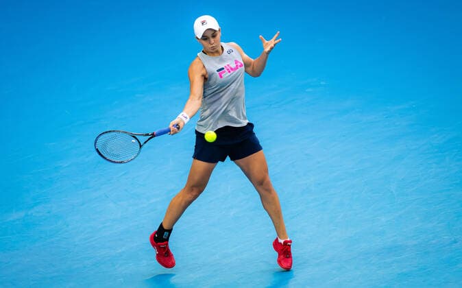 January 15, 2022, MELBOURNE, AUSTRALIA: Ashleigh Barty of Australia during practice ahead of the 2022 Australian Open Grand Slam tennis tournament MELBOURNE AUSTRALIA - ZUMAa181 20220115_zaa_a181_130 Copyright: xRobxPrangex