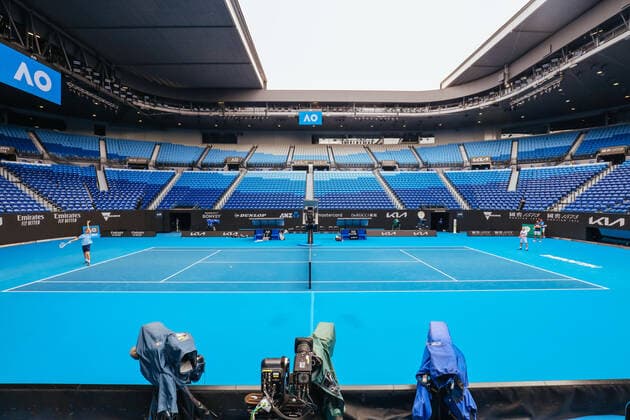 January 15, 2022: Atmosphere ahead of the 2022 Australian Open at Melbourne Park on January 15, 2022 in Melbourne, Australia. - ZUMAp121 20220115_zsp_p121_052 Copyright: xChrisxPutnamx