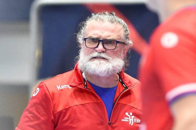 Czech coach Rastislav Trtik in action during the European Men s Handball Championship match Bosnia and Herzegovina vs Czech Republic in Bratislava, Slovakia, January 15, 2022. (CTKxPhoto VaclavxSalek) CTKPhotoP2022011505385  sal 15