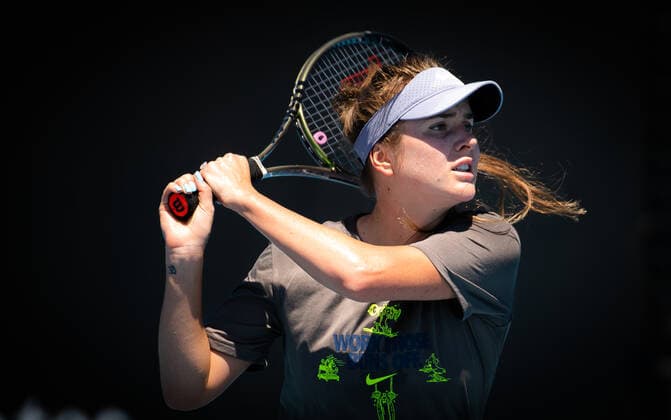 January 16, 2022, MELBOURNE, AUSTRALIA: Elina Svitolina of Ukraine during practice ahead of the 2022 Australian Open Grand Slam tennis tournament MELBOURNE AUSTRALIA - ZUMAa181 20220116_zaa_a181_064 Copyright: xRobxPrangex