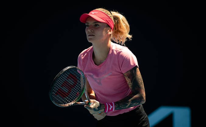 January 16, 2022, MELBOURNE, AUSTRALIA: Tereza Martincova of the Czech Republic during practice ahead of the 2022 Australian Open Grand Slam tennis tournament MELBOURNE AUSTRALIA - ZUMAa181 20220116_zaa_a181_070 Copyright: xRobxPrangex