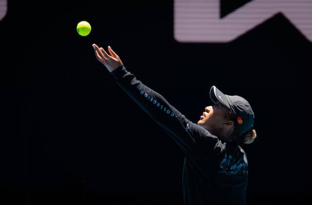 January 16, 2022, MELBOURNE, AUSTRALIA: Naomi Osaka of Japan during practice ahead of the 2022 Australian Open Grand Slam tennis tournament MELBOURNE AUSTRALIA - ZUMAa181 20220116_zaa_a181_084 Copyright: xRobxPrangex