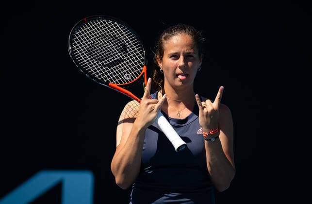 January 16, 2022, MELBOURNE, AUSTRALIA: Daria Kasatkina of Russia during practice ahead of the 2022 Australian Open Grand Slam tennis tournament MELBOURNE AUSTRALIA - ZUMAa181 20220116_zaa_a181_132 Copyright: xRobxPrangex