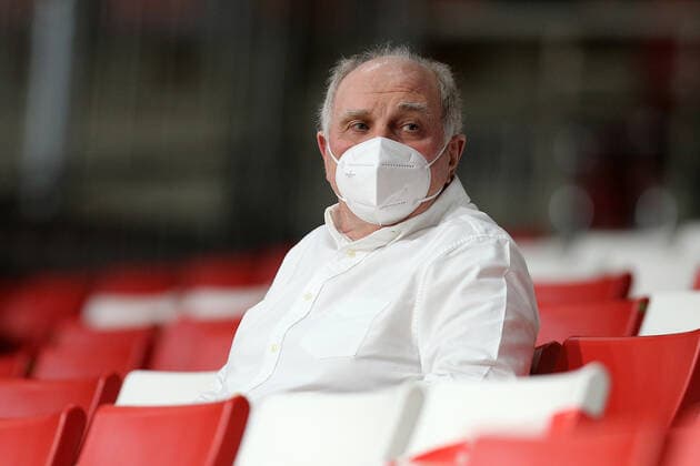 Ehrenpraesident Uli Hoeneß auf der Tribuene. GER, FC Bayern Basketball vs. Telekom Baskets Bonn, 1. Bundesliga, Saison 2021 2022, 16.01.2022, GER, FC Bayern Basketball vs. Telekom Baskets Bonnl, 1. Bundesliga, Saison 2021 2022, 16.01.2022, Muenchen Copyright: xMarcelxEngelbrechtx Eibner-Pressefotox EP_met
