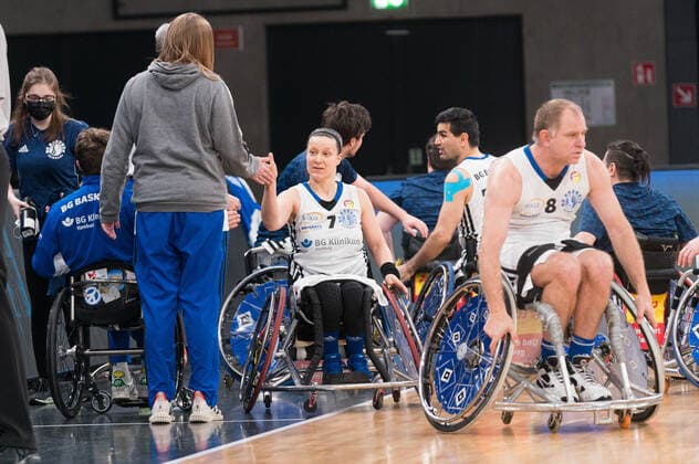 Rollstuhlbasketball Bundesliga, Hamburg 16.01.2022 Rollstuhlbasketball Bundesliga, BG Baskets Hamburg vs. Doneck Dolphins Trier, Anne Patzwald ( 7 BG Baskets Hamburg) Copyright: xBEAUTIFULxSPORTS Mohwinkelx
