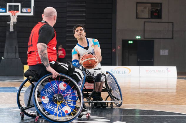 Rollstuhlbasketball Bundesliga, Hamburg 16.01.2022 Rollstuhlbasketball Bundesliga, BG Baskets Hamburg vs. Doneck Dolphins Trier, Alireza Ahmadi ( 10 BG Baskets Hamburg) Copyright: xBEAUTIFULxSPORTS Mohwinkelx