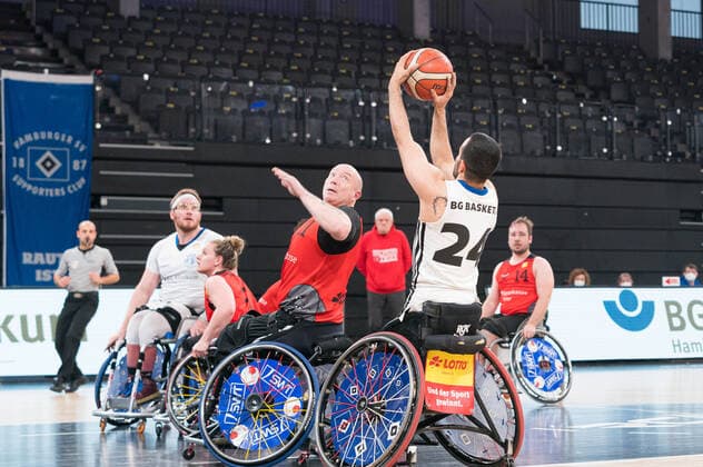 Rollstuhlbasketball Bundesliga, Hamburg 16.01.2022 Rollstuhlbasketball Bundesliga, BG Baskets Hamburg vs. Doneck Dolphins Trier Copyright: xBEAUTIFULxSPORTS Mohwinkelx