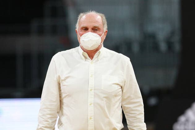 Praesident Uli Hoeness (FCBB) Basketball BBL FC Bayern München - Telekom Baskets Bonn im Audi Dome am 16.01.2022 FOTO: Mladen Lackovic LakoPress