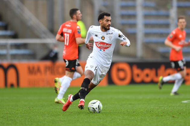 Angelo FULGINI (Angers) FOOTBALL : Lorient vs Angers - Ligue 1 - 16 01 2022 Pano92 Panoramic 