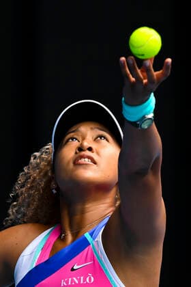 TENNIS AUSTRALIAN OPEN, Naomi Osaka of Japan in action during her first Round Women s singles match against Camila Osorio of Colombia on Day 1 of the Australian Open, at Melbourne Park, in Melbourne, Monday, January 17, 2022. ( NO ARCHIVING, EDITORIAL USE ONLY, NO USE IN BOOKS WITHOUT CONSENT MELBOURNE VIC AUSTRALIA  Copyright: xDAVExHUNTx 20220117001614105415