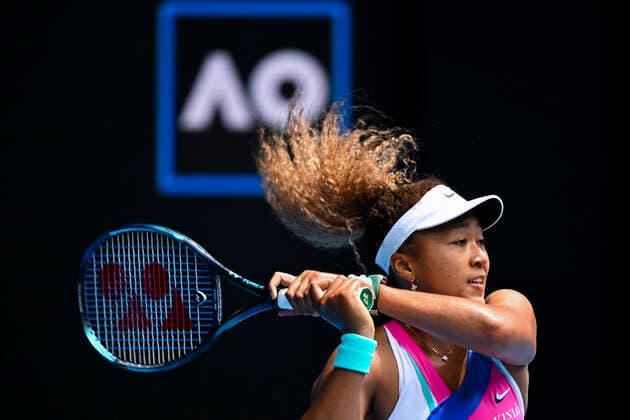 TENNIS AUSTRALIAN OPEN, Naomi Osaka of Japan plays a shot during her first Round Women s singles match against Camila Osorio of Colombia on Day 1 of the Australian Open, at Melbourne Park, in Melbourne, Monday, January 17, 2022. ( NO ARCHIVING, EDITORIAL USE ONLY, NO USE IN BOOKS WITHOUT CONSENT MELBOURNE VIC AUSTRALIA  Copyright: xDAVExHUNTx 20220117001614112247