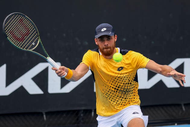 Benjamin Bonzi Tennis - Australian Open 2022 - Grand Slam - Melbourne Park - Melbourne - Victoria - Australia - 17 January 2022. Copyright: xJuergenxHasenkopfx