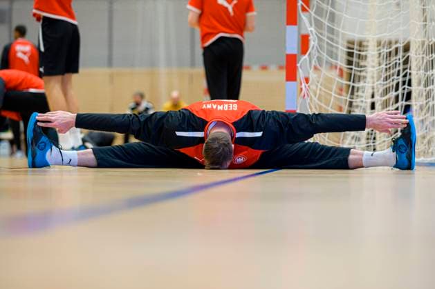 Sport Themen der Woche KW03 Sport Bilder des Tages Bratislava, 17. Januar 2022: Handball EHF EM, Vorrunde, Gruppe D, Deutschland - Training Torhueter Andreas Wolff (Deutschland Kielce) Bratislava Slovakia