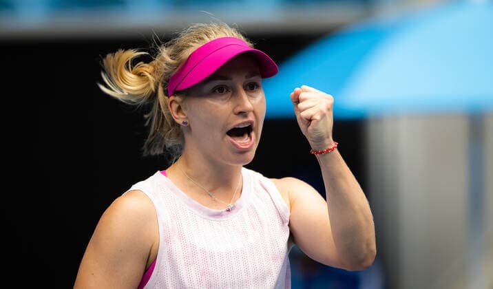 January 18, 2022, MELBOURNE, AUSTRALIA: Daria Saville of Australia in action during the first round of the 2022 Australian Open Grand Slam tennis tournament against Rebecca Peterson of Sweden MELBOURNE AUSTRALIA - ZUMAa181 20220118_zaa_a181_015 Copyright: xRobxPrangex
