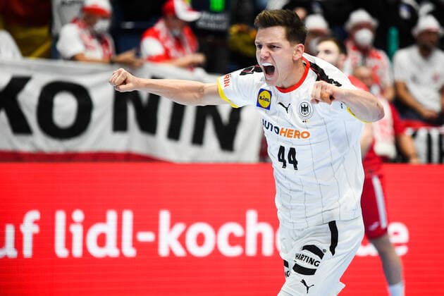 Christoph STEINERT (44) during the handball match Poland vs Germany, Men™s EHF EURO 2022 Hungary, Slovakia, Bratislava, 18.01.2021,  Copyright: xNebojsaxTejicx xkolektiffx
