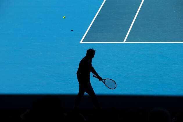 Mandatory Credit: Photo by Ella Ling Shutterstock (12763715cp) Rafael Nadal during his second round match Australian Open, Day Three, Tennis, Melbourne Park, Melbourne, Australia - 19 Jan 2022 Australian Open, Day Three, Tennis, Melbourne Park, Melbourne, Australia - 19 Jan 2022 Copyright: xEllaxLing Shutterstockx 12763715cp