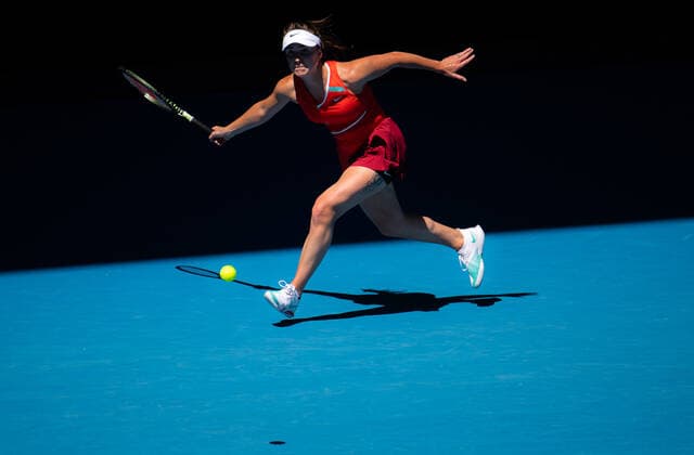 January 19, 2022, MELBOURNE, AUSTRALIA: Elina Svitolina of Ukraine in action during the second round of the 2022 Australian Open Grand Slam tennis tournament against Harmony Tan of France MELBOURNE AUSTRALIA - ZUMAa181 20220119_zaa_a181_016 Copyright: xRobxPrangex