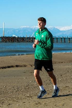 SOCCER - BL, Rapid, training camp BELEK,TURKEY,19.JAN.2022 - SOCCER - ADMIRAL Bundesliga, SK Rapid Wien, training camp. Image shows Lion Schuster (Rapid).  GEPAxpictures xPhilippxBrem