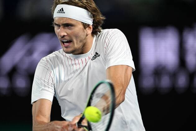 Mandatory Credit: Photo by James Gourley Shutterstock (12763717go) Alexander Zverev during his second round match Australian Open, Day Three, Tennis, Melbourne Park, Melbourne, Australia - 19 Jan 2022 Australian Open, Day Three, Tennis, Melbourne Park, Melbourne, Australia - 19 Jan 2022 Copyright: xJamesxGourley Shutterstockx 12763717go