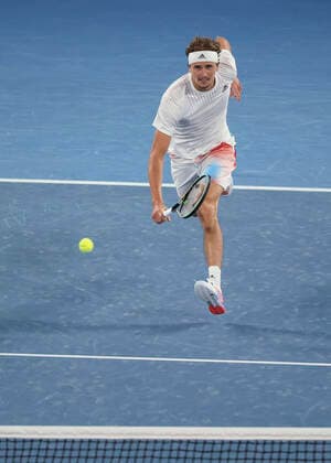 Alexander Zverev (GER) Tennis - Australian Open 2022 - Grand Slam - Melbourne Park - Melbourne - Victoria - Australia - 19 January 2022. Copyright: xJuergenxHasenkopfx