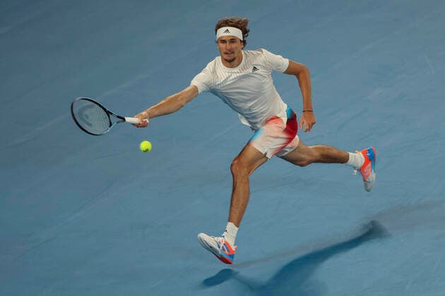 Alexander Zverev (GER) Tennis - Australian Open 2022 - Grand Slam - Melbourne Park - Melbourne - Victoria - Australia - 19 January 2022. Copyright: xJuergenxHasenkopfx