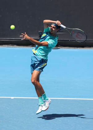 Lorenzo Sonego (ITA) Tennis - Australian Open 2022 - Grand Slam - Melbourne Park - Melbourne - Victoria - Australia - 19 January 2022. Copyright: xJuergenxHasenkopfx