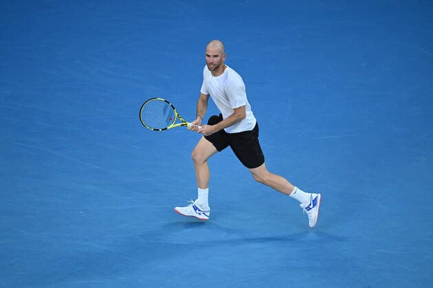 Adrian Mannarino (Fra) TENNIS : Australian Open 2022 AntoineCouvercelle Panoramic 