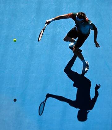 Mandatory Credit: Photo by James Gourley Shutterstock (12765058ek) Stefanos Tsitsipas during his second round match Australian Open, Day Four, Tennis, Melbourne Park, Melbourne, Australia - 20 Jan 2022 Australian Open, Day Four, Tennis, Melbourne Park, Melbourne, Australia - 20 Jan 2022  Copyright: xJamesxGourley Shutterstockx 12765058ek