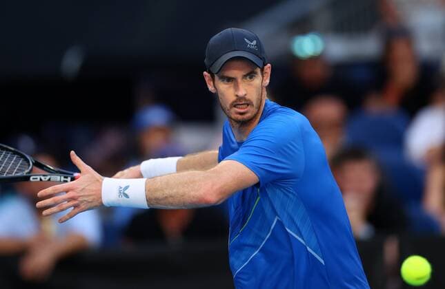 Mandatory Credit: Photo by Ella Ling Shutterstock (12765065dk) Andy Murray during his second round match Australian Open, Day Four, Tennis, Melbourne Park, Melbourne, Australia - 20 Jan 2022 Australian Open, Day Four, Tennis, Melbourne Park, Melbourne, Australia - 20 Jan 2022  Copyright: xEllaxLing Shutterstockx 12765065dk