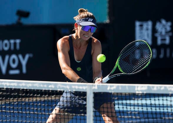 Darija Jurak (CRO) und Andreja Klepac, Damen Doppel Tennis - Australian Open 2022 - Grand Slam - Melbourne Park - Melbourne - Victoria - Australia - 20 January 2022. Copyright: xJuergenxHasenkopfx
