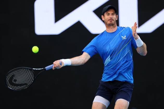 Mandatory Credit: Photo by Ella Ling Shutterstock (12765065dy) Andy Murray during his second round match Australian Open, Day Four, Tennis, Melbourne Park, Melbourne, Australia - 20 Jan 2022 Australian Open, Day Four, Tennis, Melbourne Park, Melbourne, Australia - 20 Jan 2022  Copyright: xEllaxLing Shutterstockx 12765065dy