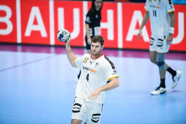 Johannes GOLLA (04) during the handball match Germany vs Spain, Men™s EHF EURO 2022 Hungary, Slovakia, Bratislava, 20.01.2021,  Copyright: xNebojsaxTejicx xkolektiffx