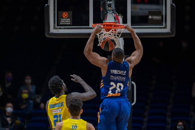 Basketball Berlin 20.01.2022 Saison 2021 2022 Euroleague Regular Season Alba Berlin - Real Madrid Guerschon Yabusele (Real Madrid, No.28)