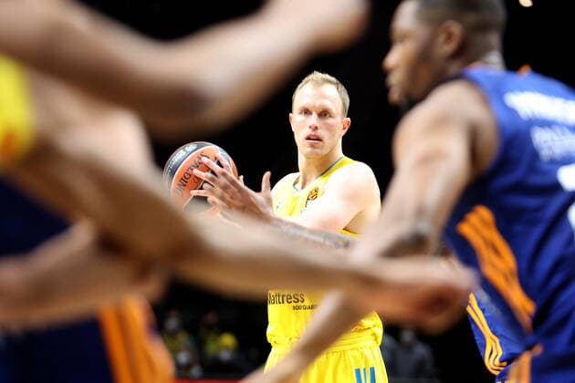 DEU, EuroLaegue, ALBA vs. Real Madrid, 20.01.2022, Mercedes-Benz-Arena, Berlin, DEU, EuroLaegue, ALBA vs. Real Madrid, im Bild Luke Sikma (ALBA Berlin 43)