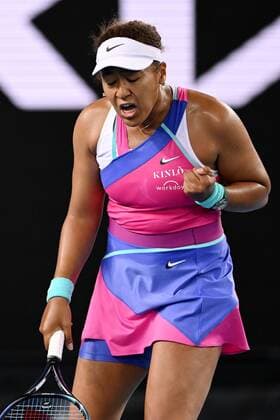 Mandatory Credit: Photo by James Gourley Shutterstock (12765086he) Naomi Osaka during her third round match Australian Open, Day Five, Tennis, Melbourne Park, Melbourne, Australia - 21 Jan 2022 Australian Open, Day Five, Tennis, Melbourne Park, Melbourne, Australia - 21 Jan 2022 Copyright: xJamesxGourley Shutterstockx 12765086he