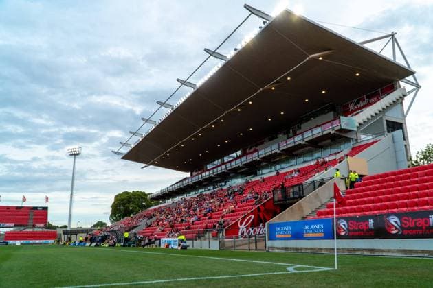 Adelaide, South Australia, Janua A view inside the stadium during the Liberty A-League Women?s game between Adelaide United and Wellington Phoenix at Coopers Stadium in Adelaide, Australia. Noe Llamas SPP Adelaide United v Wellington Phoenix - Liberty A-League Women - Coopers Stadium 