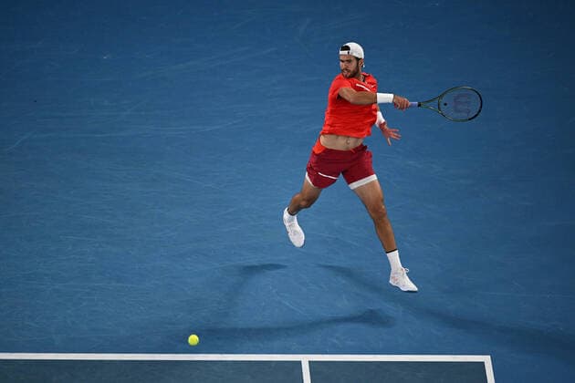 Karen Khachanov TENNIS : Australian Open 2022 - 21 janvier AntoineCouvercelle Panoramic 