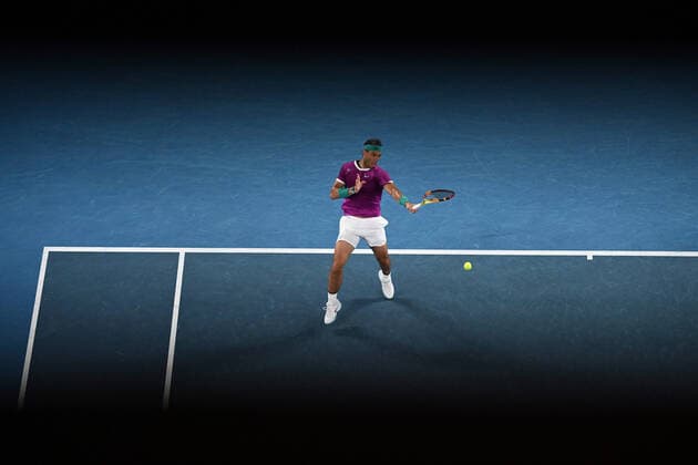 Rafael Nadal (Esp) TENNIS : Australian Open 2022 - 21 janvier AntoineCouvercelle Panoramic 
